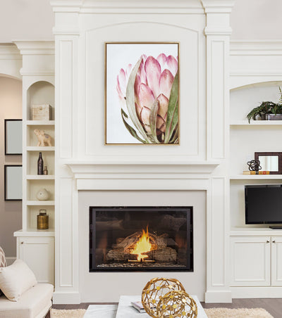 Sylvie Pink Protea Flower Framed Canvas by Amy Peterson by kateandlaurel - product image 10 for Resin Society