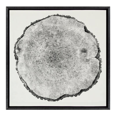 Sylvie Tree Rings Linen Framed Canvas by kateandlaurel - product image 8 for Resin Society