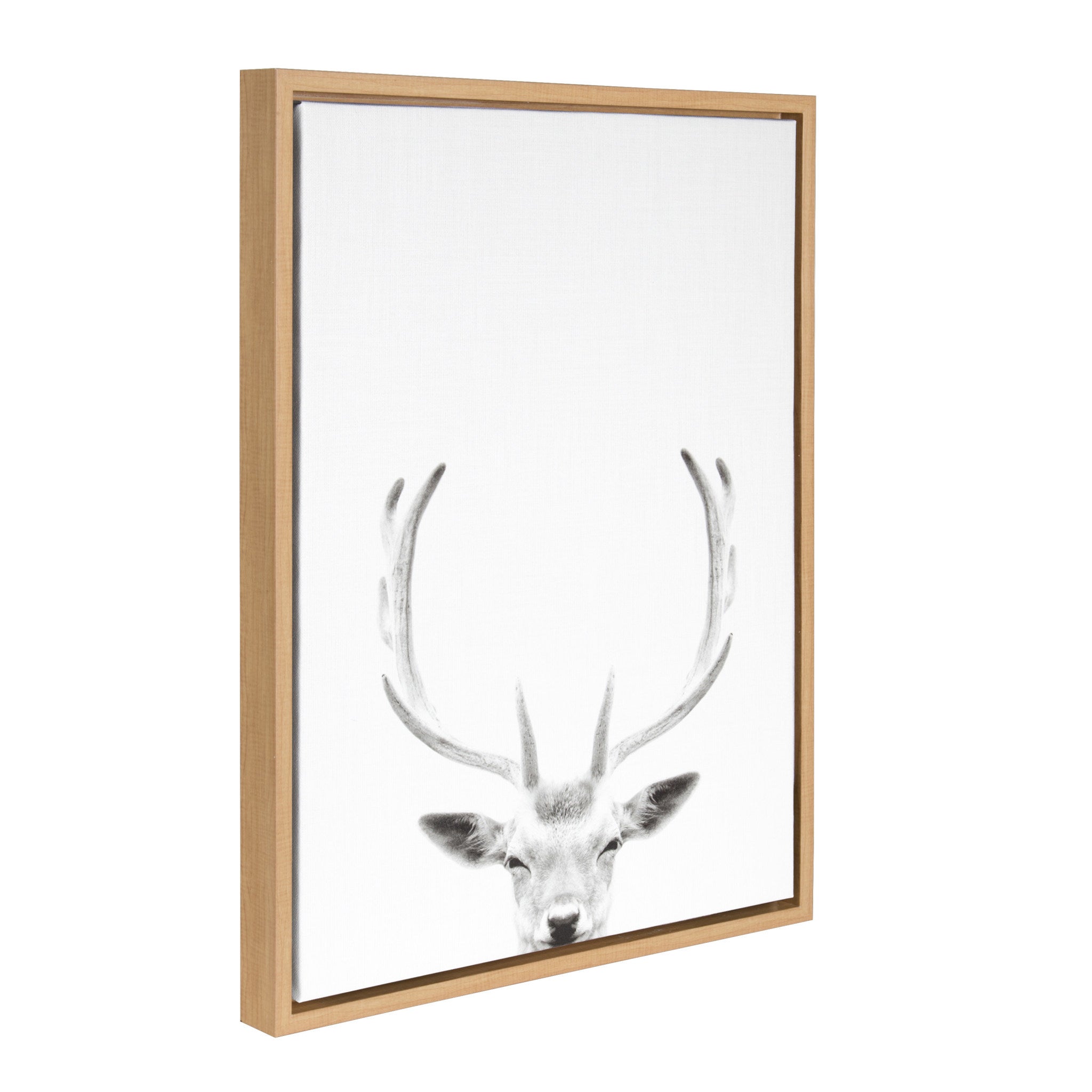 Sylvie Deer Portrait Framed Canvas by Simon Te Tai by kateandlaurel - product image 2 for Resin Society