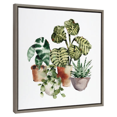 Sylvie Houseplants Framed Canvas by kateandlaurel - product image 2 for Resin Society