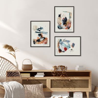 Sylvie By The Fireplace Series Framed Canvas Art Set by Xizhou Xie