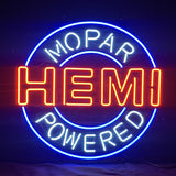 Hemi Mopar Powered Neon Light Sign by Neon Signs Land - main product image for Resin Society