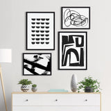 Sylvie Modern Abstract Framed Canvas Set by kateandlaurel - product image 8 for Resin Society