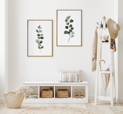 Sylvie Eucalyptus 1a Framed Canvas by kateandlaurel - product image 5 for Resin Society