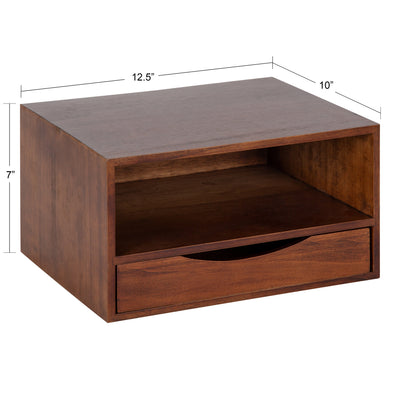 Hutton Floating Wall Shelf with Drawer by kateandlaurel - product image 20 for Resin Society