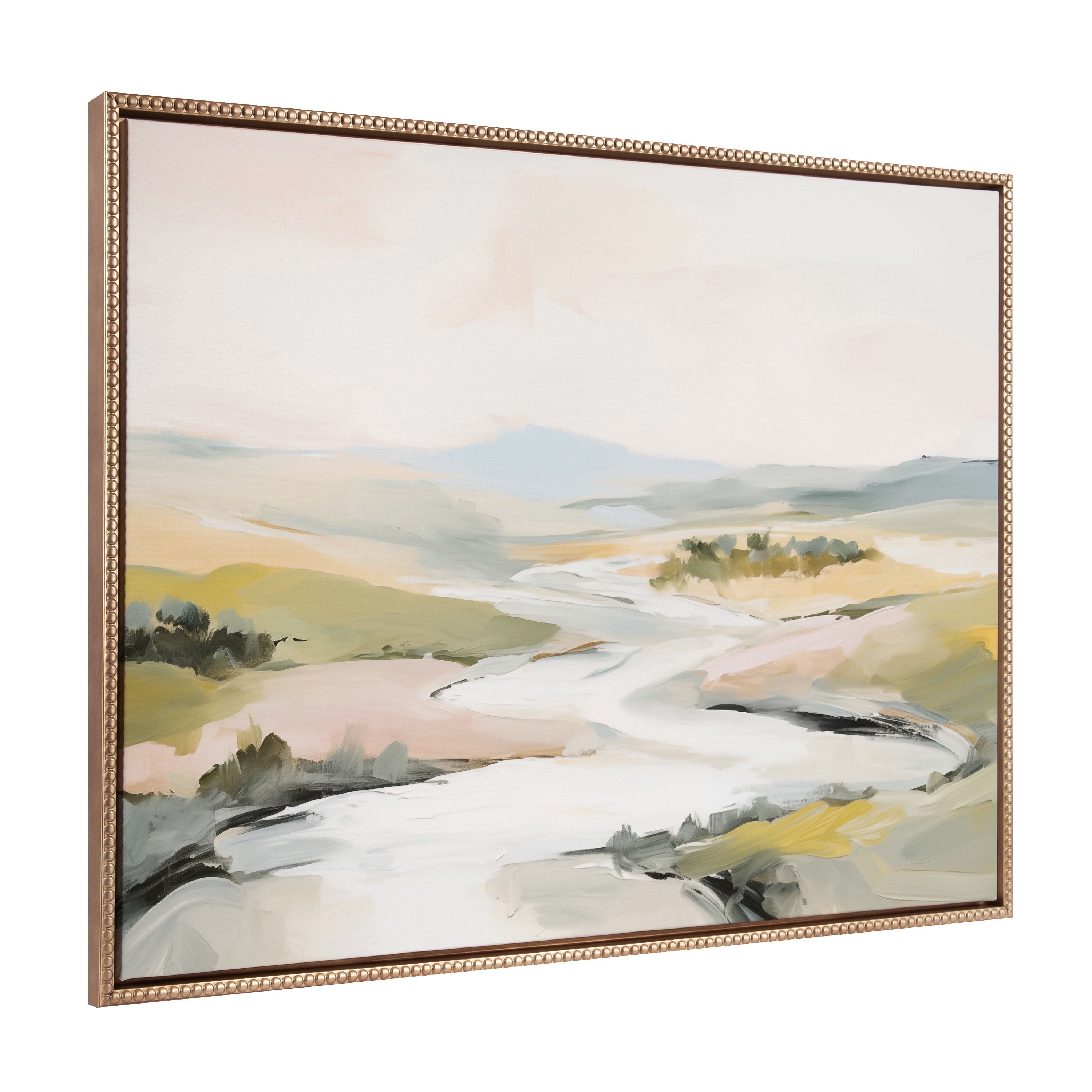 Sylvie Beaded Tranquil Landscape II Framed Canvas by Amy Lighthall