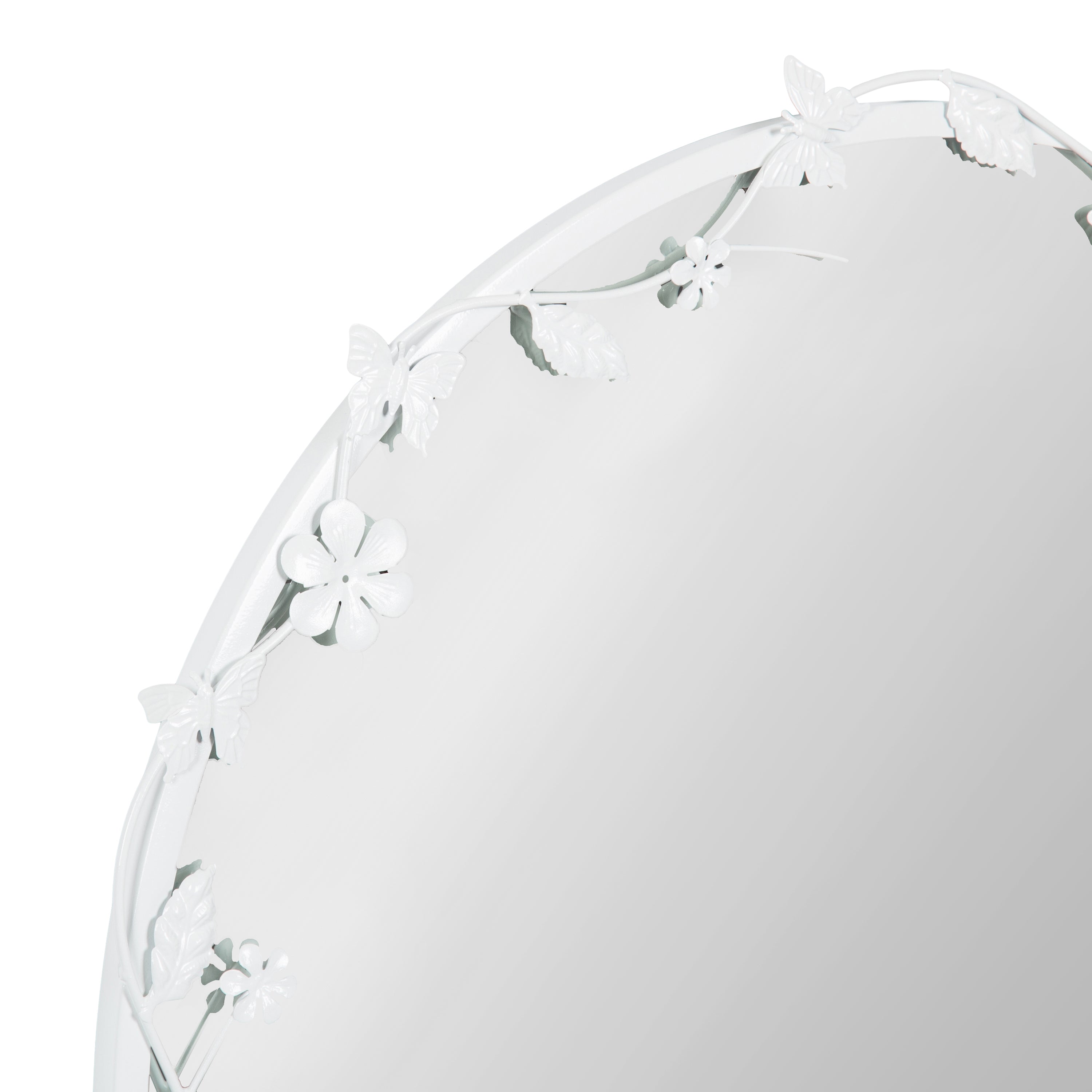 Rosella Floral Wall Mirror Metal