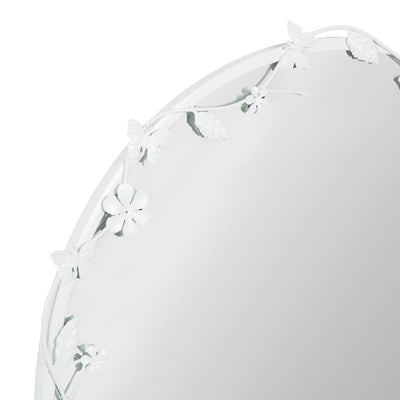 Rosella Floral Wall Mirror Metal
