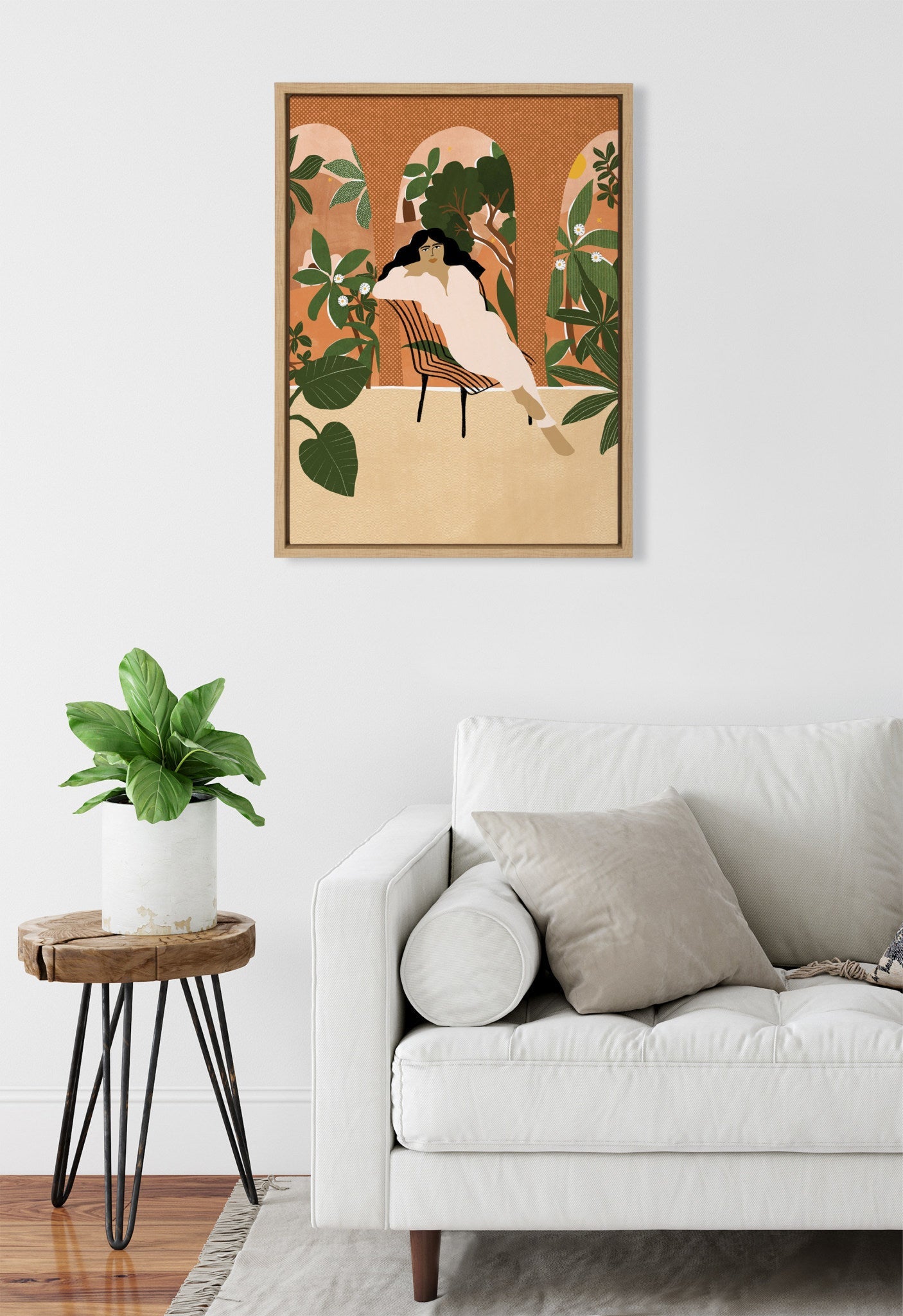 Sylvie Mediterranean Life Framed Canvas by kateandlaurel - product image 5 for Resin Society
