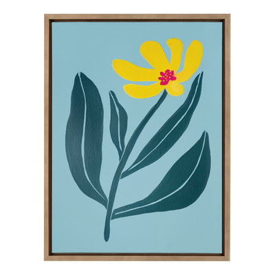 Sylvie Yellow Flower Framed Canvas by kateandlaurel - product image 2 for Resin Society