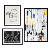 Sylvie NC Street Art 2, Inner Battle, and Abstract Sunset Framed Canvas by kateandlaurel - product image 7 for Resin Society