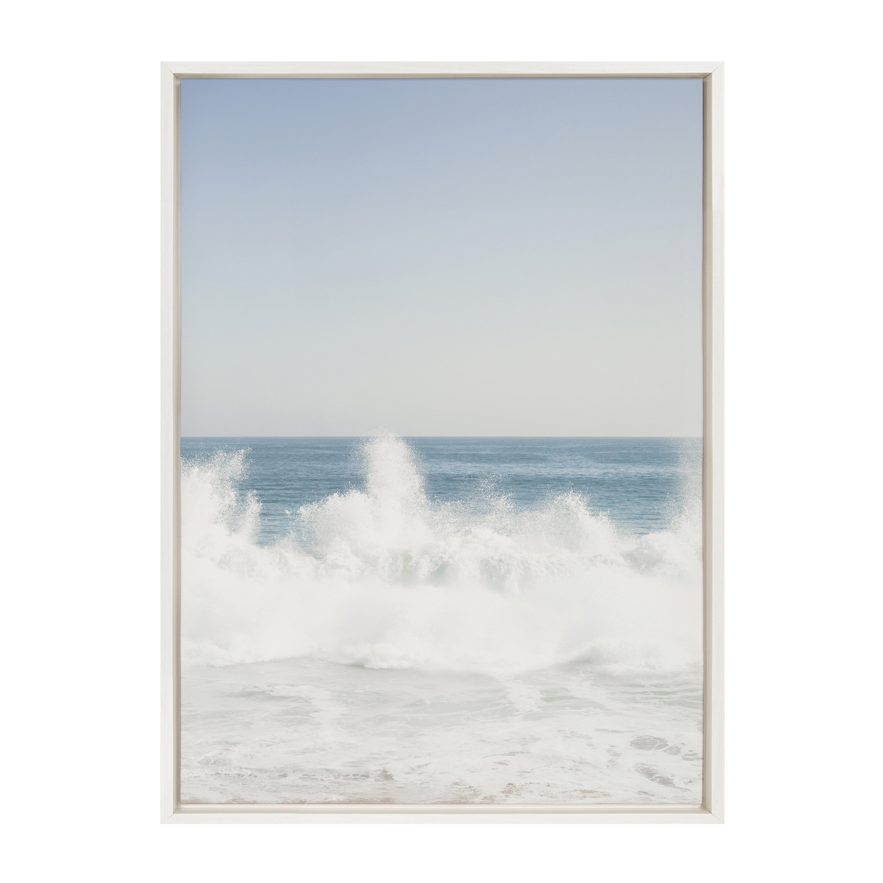 Sylvie Waves Crashing Framed Canvas by kateandlaurel - product image 8 for Resin Society