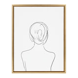 Sylvie Minimalist Woman Framed Canvas by kateandlaurel - product image 8 for Resin Society