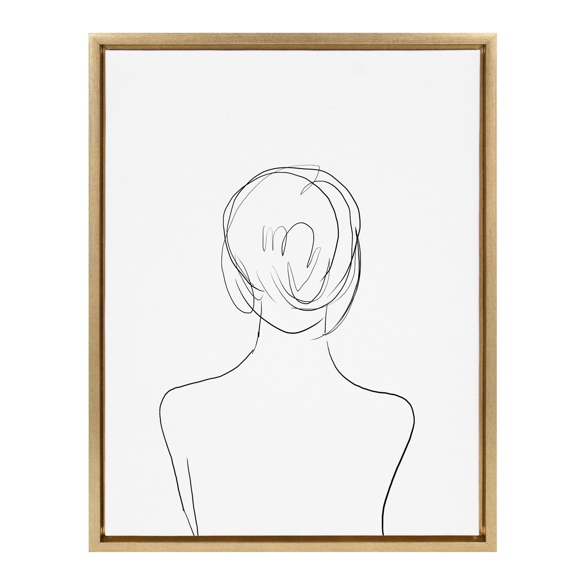 Sylvie Minimalist Woman Framed Canvas by kateandlaurel - product image 8 for Resin Society