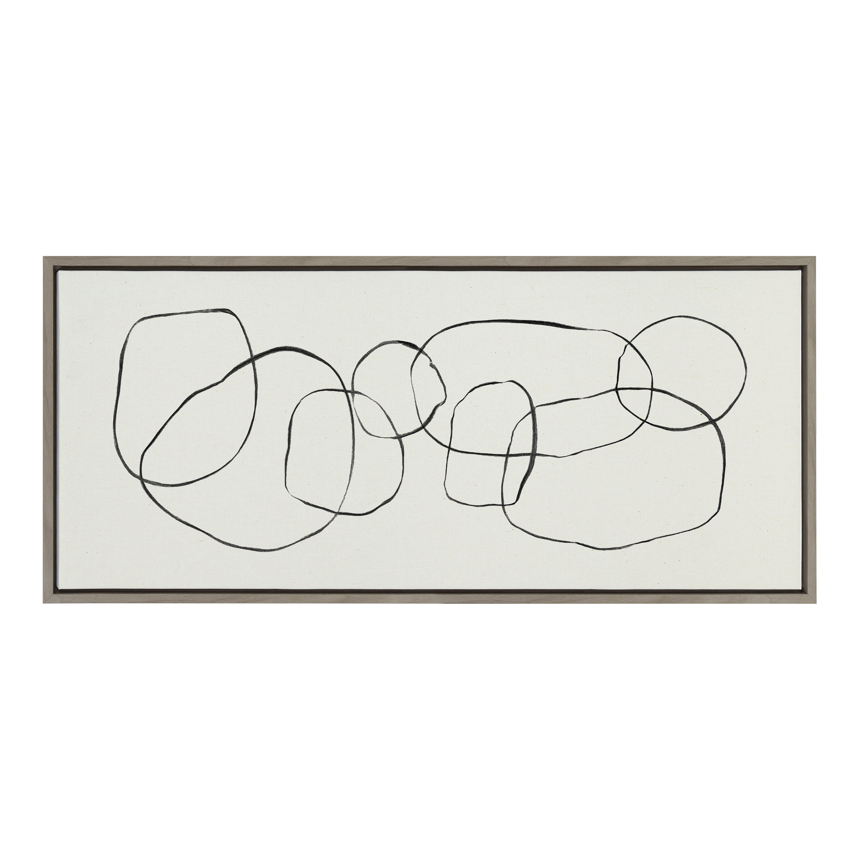 Sylvie Dancing Circles Framed Canvas by kateandlaurel - product image 8 for Resin Society