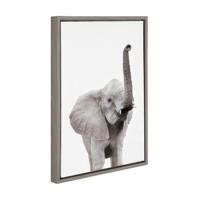 Sylvie Young Elephant Framed Canvas by Amy Peterson by kateandlaurel - product image 12 for Resin Society
