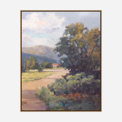 Hillside Cottage Artist Enhanced Canvas Print by John Beard Collection - product image 8 for Resin Society