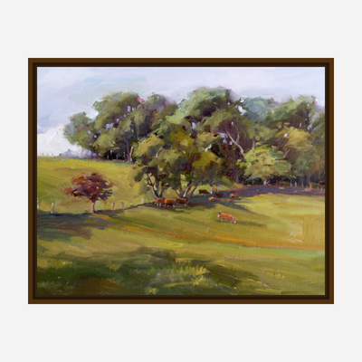 Hillside Pasture Artist Enhanced Canvas Print by John Beard Collection - product image 7 for Resin Society