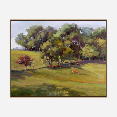 Hillside Pasture Artist Enhanced Canvas Print by John Beard Collection - product image 8 for Resin Society