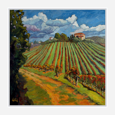 Hillside Vineyard Artist Canvas Enhanced Print by John Beard Collection - product image 6 for Resin Society