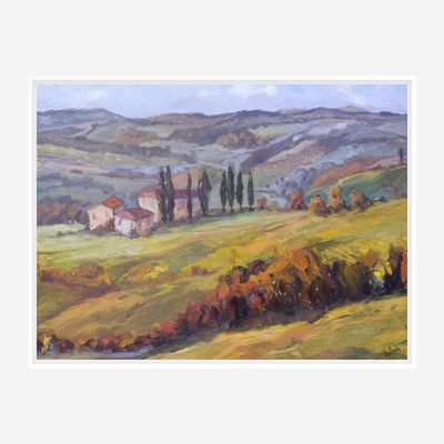 Hills of Cortona Artist Enhanced Canvas Print by John Beard Collection - product image 6 for Resin Society