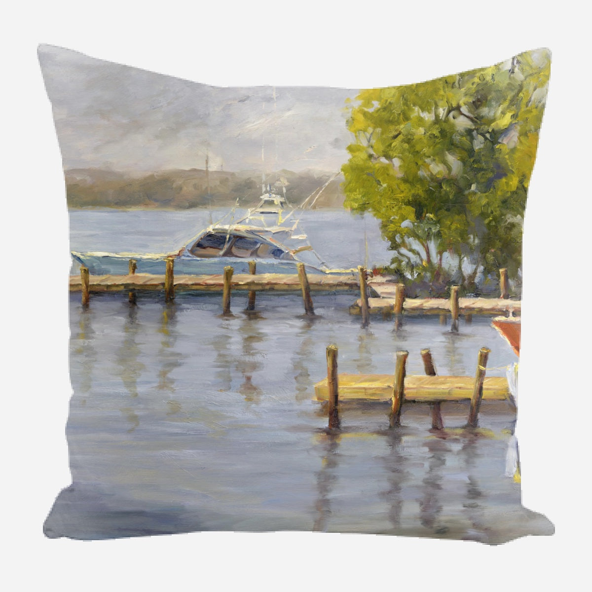 Hilton Head Harbor Pillow by John Beard Collection - main product image for Resin Society