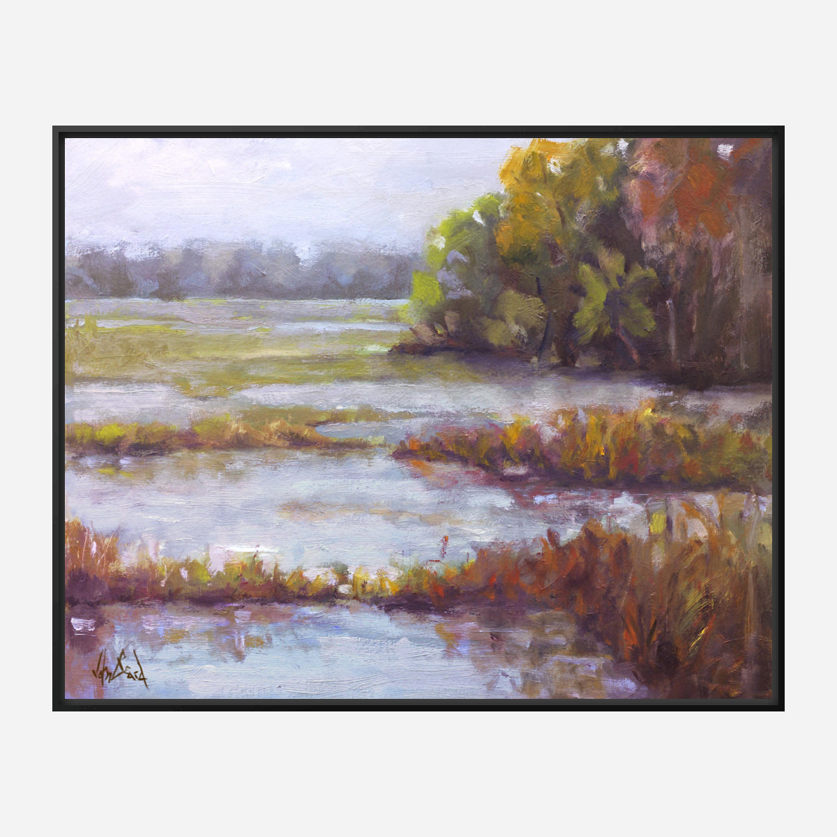 Hilton Head Marsh Artist Enhanced Canvas Print by John Beard Collection - product image 5 for Resin Society