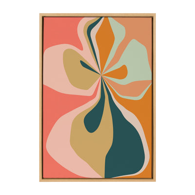 Sylvie Morning Hibiscus Framed Canvas by Alicia Bock