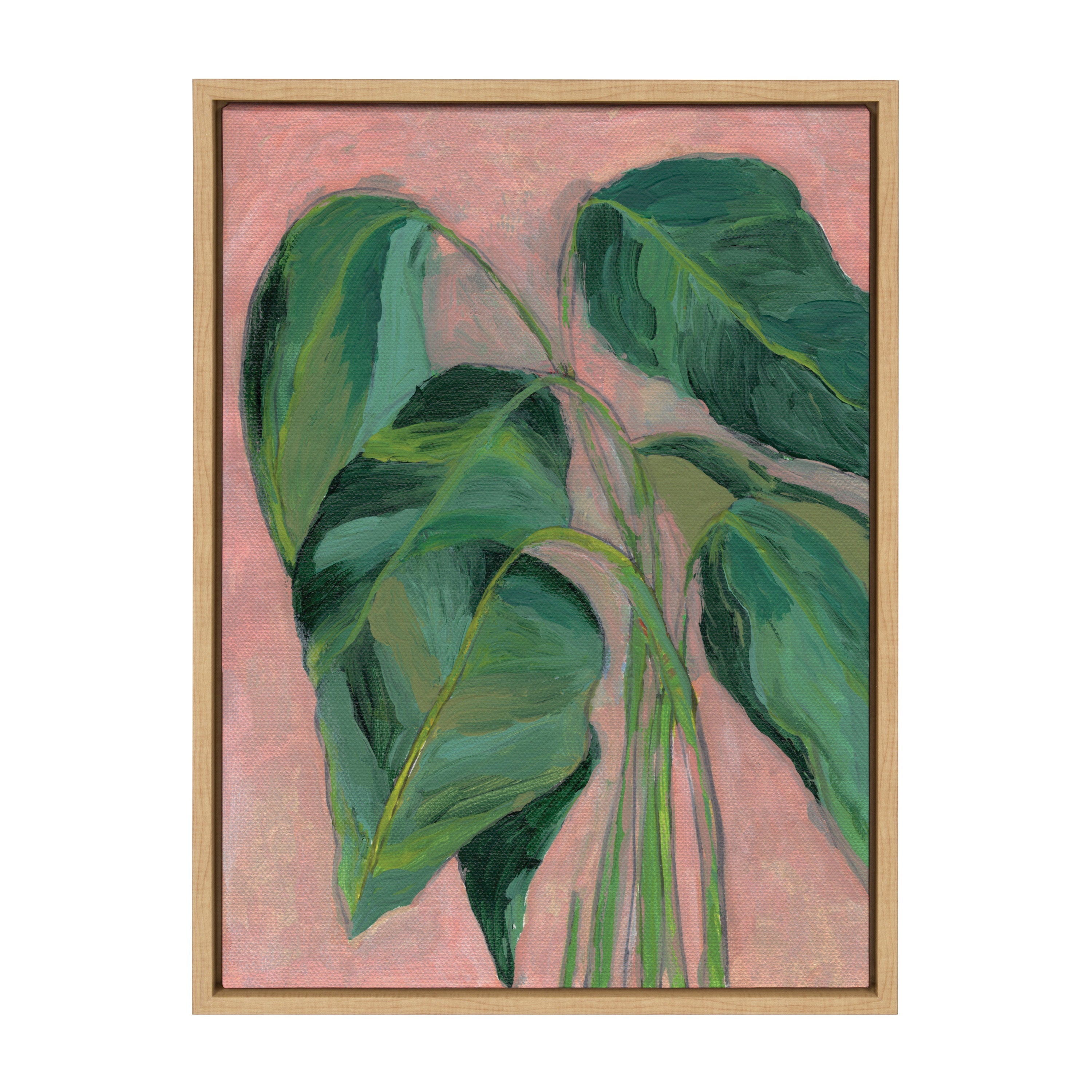 Sylvie Alocasia Framed Canvas by Nikita Jariwala