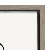Sylvie Botanical Sketch Print No 1 Framed Canvas by The Creative Bunch