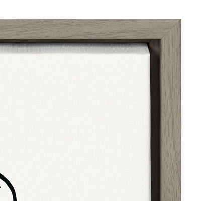 Sylvie Botanical Sketch Print No 1 Framed Canvas by The Creative Bunch