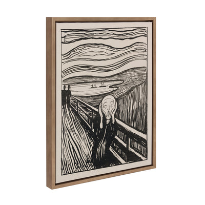 Sylvie Edvard Munch The Scream 1895 The Art Institute of Chicago Framed Canvas