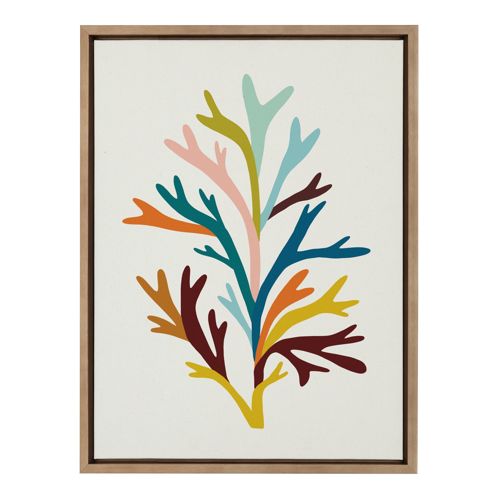 Sylvie Sea Plant Framed Canvas by kateandlaurel - product image 10 for Resin Society