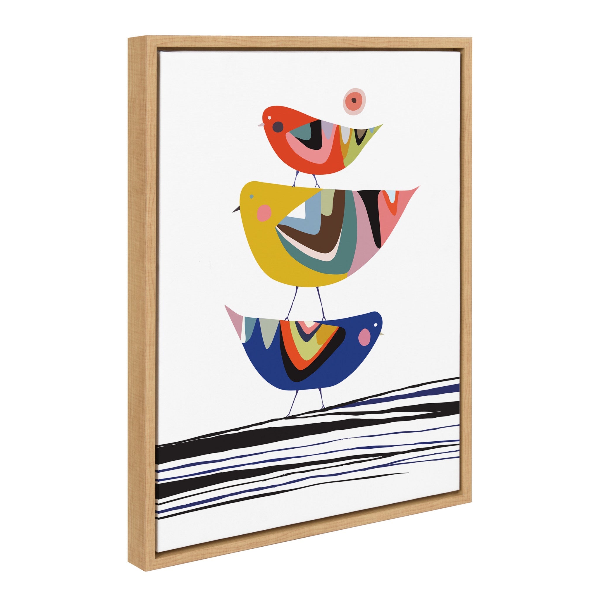 Sylvie Whimsy Modern Framed Canvas Set by kateandlaurel - product image 6 for Resin Society