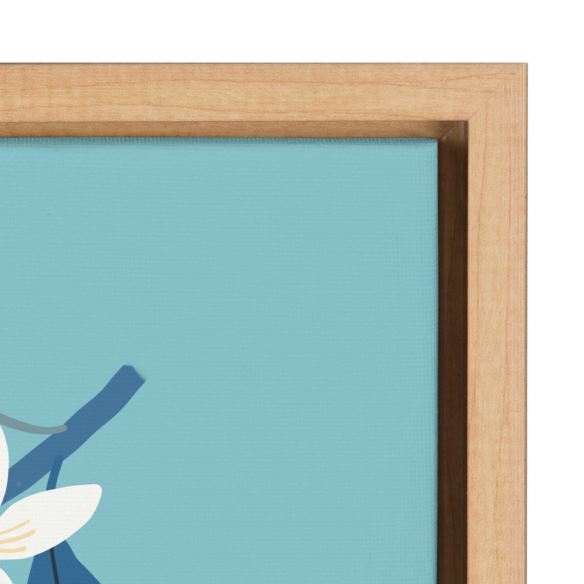 Sylvie 551 Oranges Framed Canvas by Mia Charro by kateandlaurel - product image 3 for Resin Society