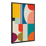 Sylvie Mid Century Modern Pattern Framed Canvas by kateandlaurel - product image 14 for Resin Society