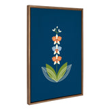 Sylvie Orchid Framed Canvas by kateandlaurel - main product image for Resin Society