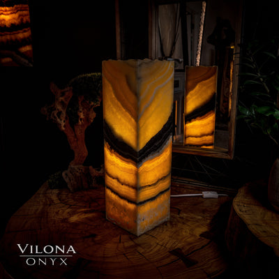 Honeycomb Onyx Table Lamp #2