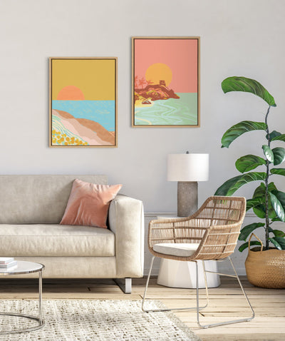 Sylvie Golden Hour Framed Canvas by kateandlaurel - product image 7 for Resin Society