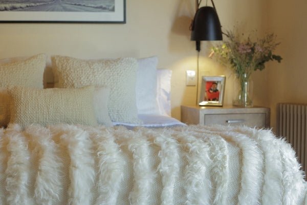 Lambskin Full Striped Blanket by Homelosophy