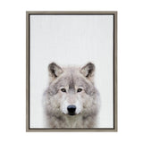 Sylvie Wolf Color Framed Canvas by kateandlaurel - product image 2 for Resin Society