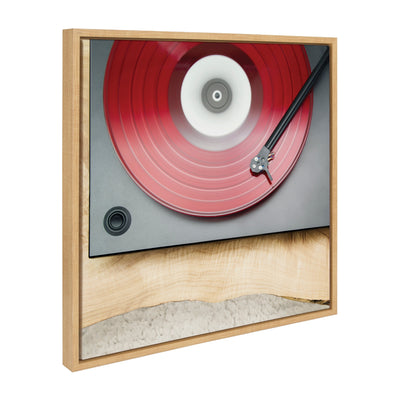 Sylvie Vinyl Vibes Color Framed Canvas by Emiko and Mark Franzen