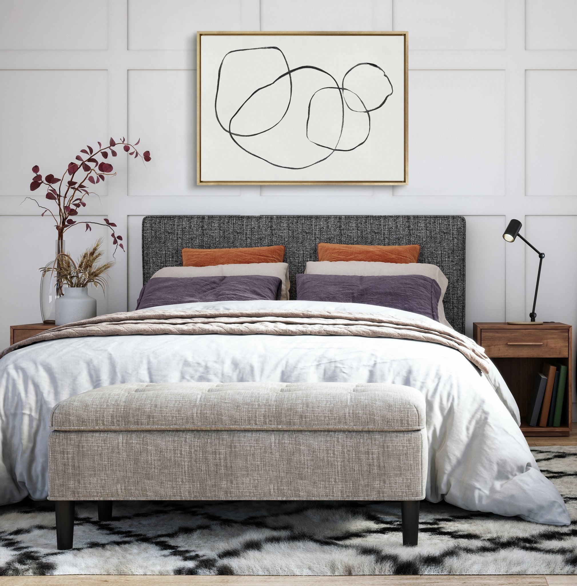 Sylvie 869 Going in Circles Framed Canvas by kateandlaurel - product image 7 for Resin Society