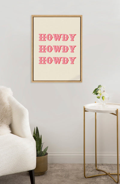 Sylvie Howdy Framed Canvas by Tània García