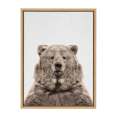Sylvie Bear European Color Framed Canvas by kateandlaurel - product image 7 for Resin Society