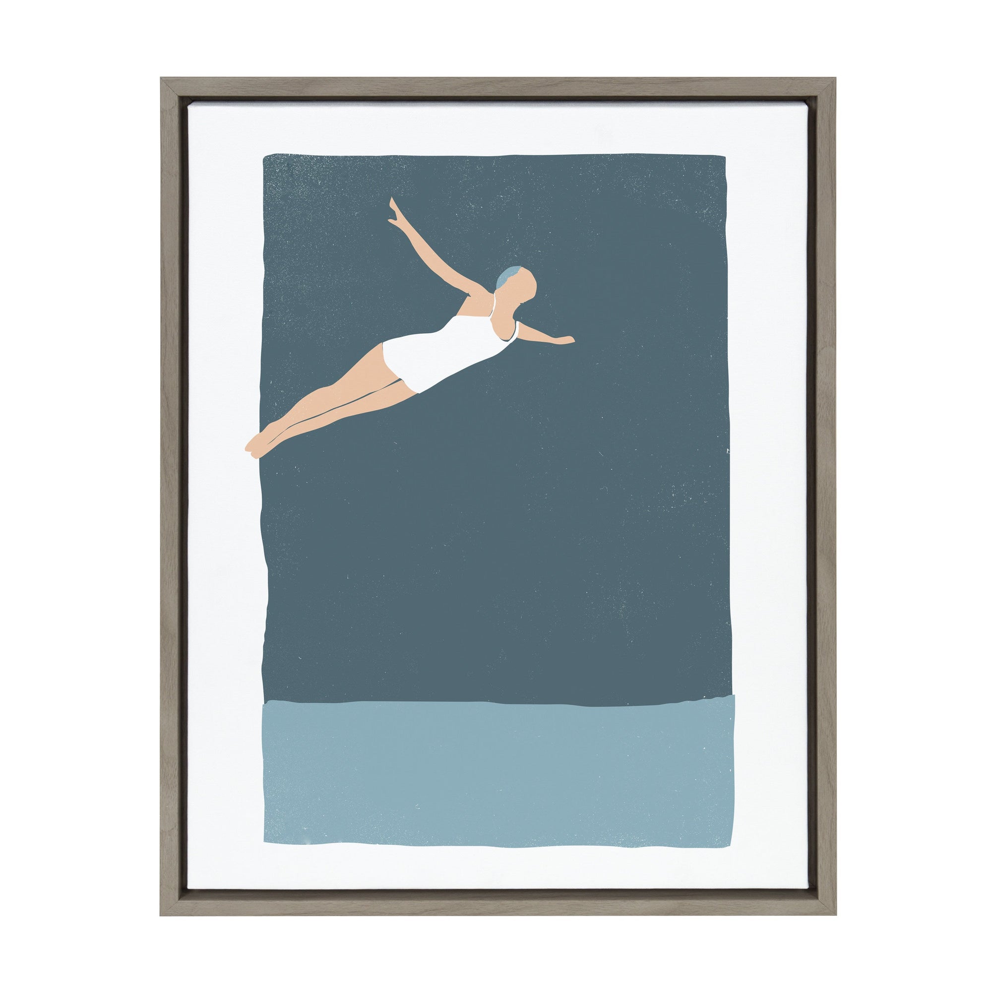 Sylvie The Leap Framed Canvas by Rocket Jack by kateandlaurel - product image 10 for Resin Society