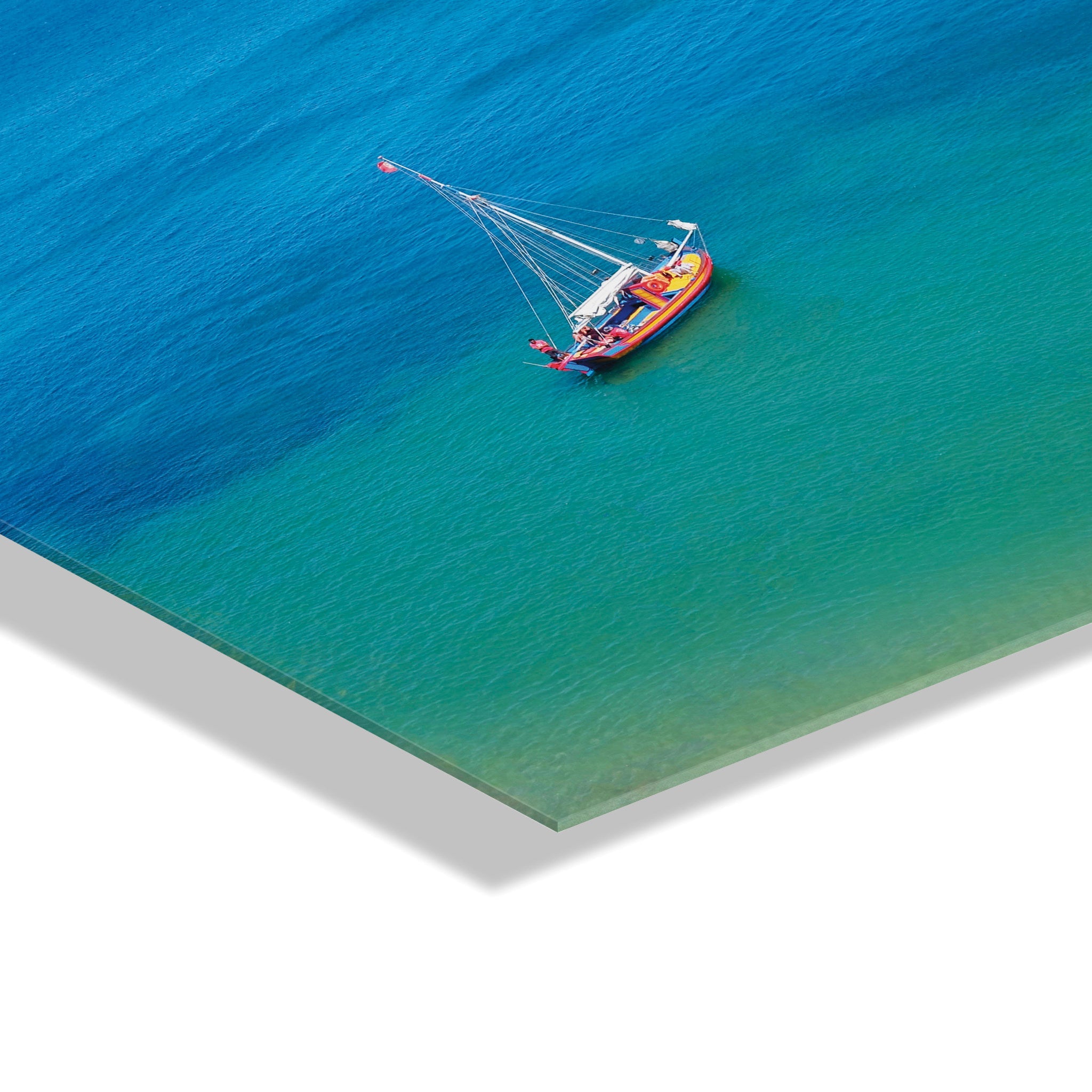 A Lagos Sail Floating Acrylic Art by Rachel Bolgov by kateandlaurel - product image 3 for Resin Society
