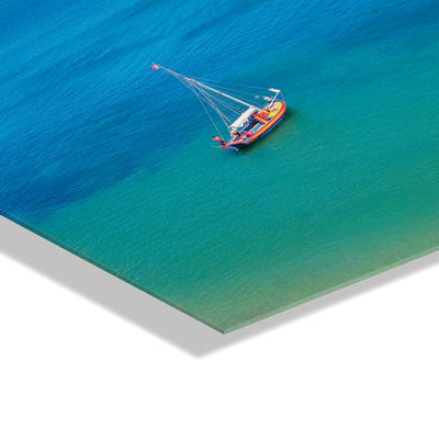 A Lagos Sail Floating Acrylic Art by Rachel Bolgov by kateandlaurel - product image 3 for Resin Society