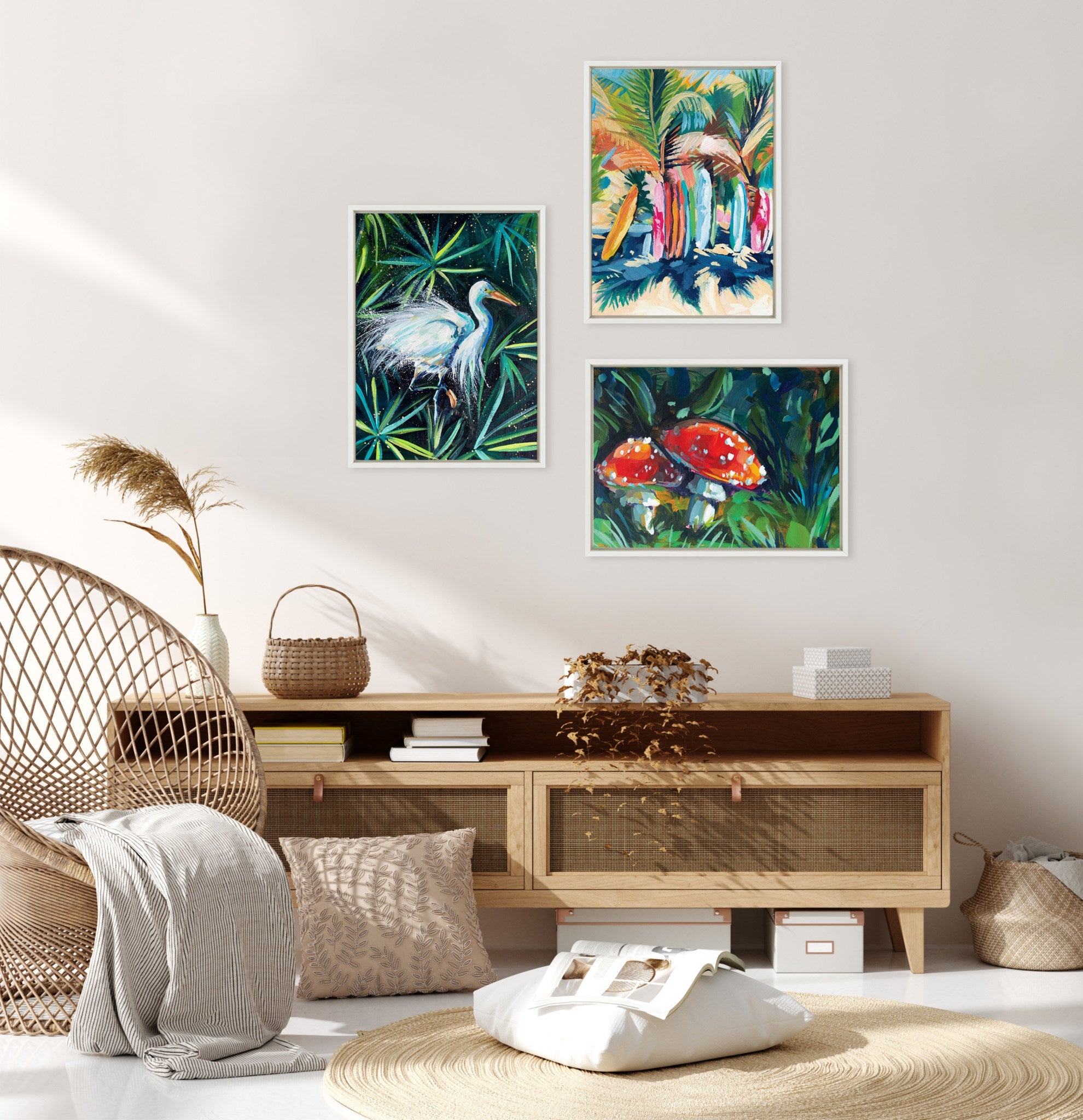Sylvie Surf And Sand Framed Canvas by Rachel Christopoulos