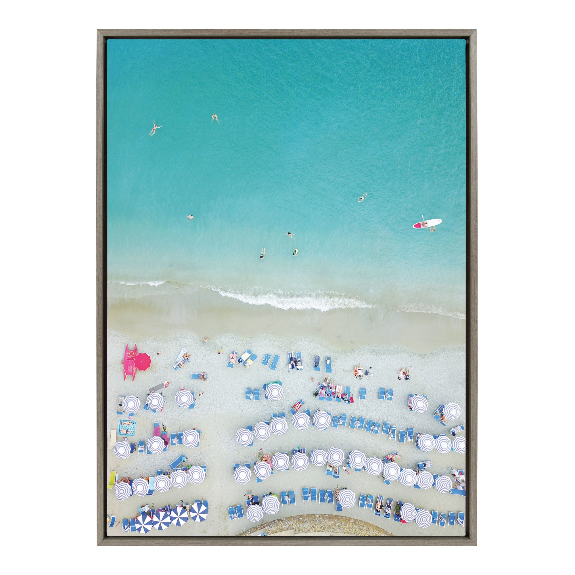 Sylvie Monterosso al Mare Swim Framed Canvas by kateandlaurel - product image 9 for Resin Society
